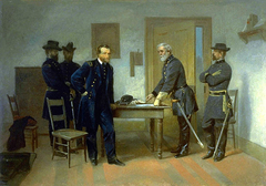 Lee Surrendering to Grant at Appomattox by Alonzo Chappel