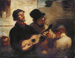 Les Chanteurs de rue by Honoré Daumier