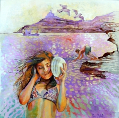 Listening the sea by Katia Varvaki