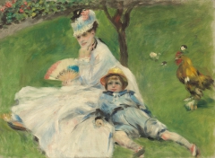 Madame Monet and Her Son by Auguste Renoir