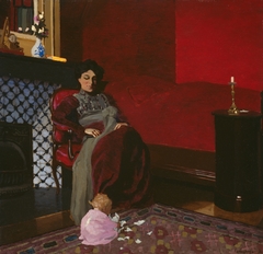 The Red Room, Etretat by Félix Vallotton