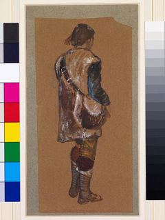 Male - Study of southern Italian peasant boy seen from the back by Edward Burne-Jones