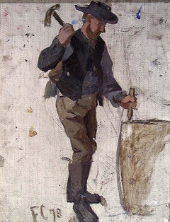 Man opening a Barrel by Frederik Collett