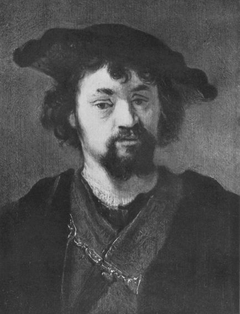 Man with a Black beret by Rembrandt