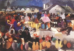 Market of Ceramics by Vilmos Aba-Novák