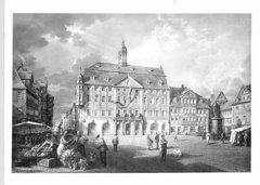 Market-place and townhall in Coburg by Richard Roland Holst