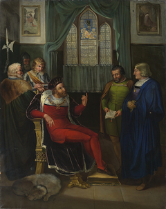 Markgraf Christoph I. von Baden empfängt Gesandte Kaiser Maximilians by Sophie Reinhard