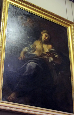 Mary Magdalene in Meditation before a Crucifix