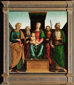 Mary with Child and Four Saints