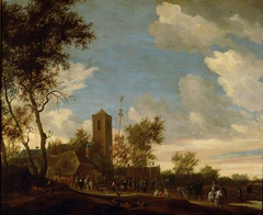 Maypole Festival by Salomon van Ruysdael