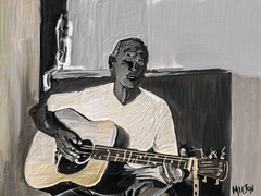 Mississippi Delta Blues Man by Michael Anthony Milton