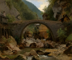 Mountain Stream in the Auvergne by Théodore Rousseau