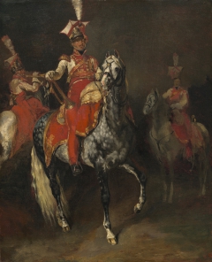 Mounted Trumpeters of Napoleon's Imperial Guard by Théodore Géricault