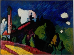 Murnau, Landscape with a Tower by Wassily Kandinsky