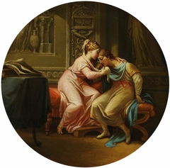 Mythological Subject with a Couple in an Embrace by Antonio Zucchi
