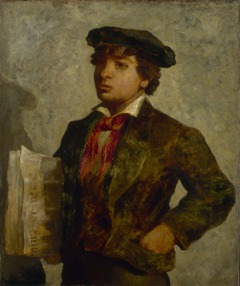Newspaper Boy by Edward Mitchell Bannister