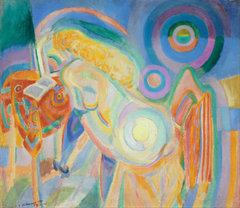 Nude Woman Reading by Robert Delaunay