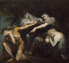 Oedipus Cursing His Son, Polynices by Johann Heinrich Füssli