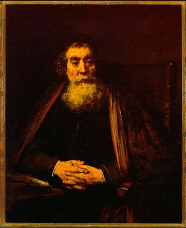 Old Man in an Armchair, possibly a portrait of Jan Amos Comenius