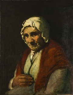 Oude Joodse Vrouw by Meijer de Haan