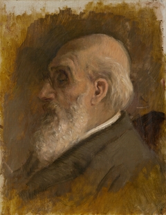 Painter's Father Profile with Pince-nez by László Mednyánszky