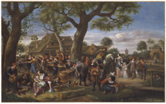 Peasants Merrymaking Outside an Inn by Jan Havicksz. Steen
