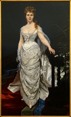Portrait de Mademoiselle X, Marquise Anforti by Carolus-Duran