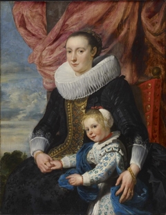 Portrait of a Lady with Her Daughter by Cornelis de Vos