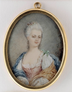 Portrait of a young lady by Fanny Hjelm