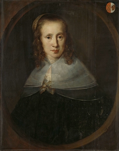 Portrait of Digna de Maets, Wife of François Leydecker by Bernardus Swaerdecroon