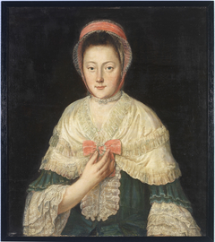 Portrait of Engelina Berghuis (1758-1842) by Fridericus Carolus de Hosson