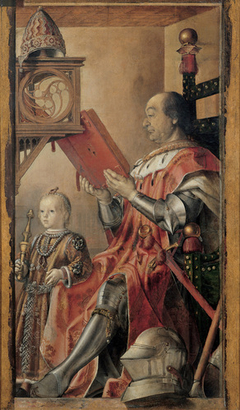 Portrait of Federico da Montefeltro with His Son Guidobaldo by Pedro Berruguete