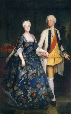 Portrait of Frederick William of Brandenburg-Schwedt with his wife Sophia Dorothea of Prussia by Antoine Pesne