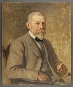 Portrait of French architect Charles Louis Girault (1851-1932) by François Schommer