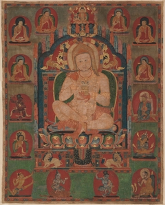 Portrait of Jnanatapa Attended by Lamas and Mahasiddhas