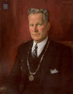 Portrait of Jonkheer H.C.F.C. von Heijden, mayor of Rosmalen from 1923 to 1955 by Jan van Delft