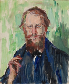 Portrait of the Danish Art Dealer M. Grosell by Henrik Lund