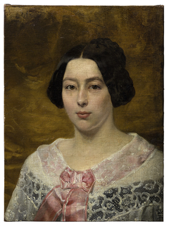 Portrait of the wife of J.H. Egenberger by Johannes Hinderikus Egenberger