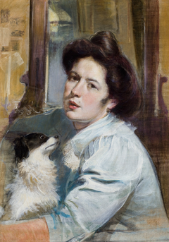 Portrait of Wife by Stanisław Dębicki