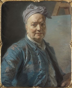 Porträt des Louis de Silvestre (1675-1760), französischer Maler by Maurice Quentin de La Tour