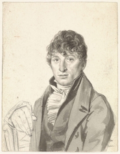 Portret van Pieter Martinus Gregoor by Hendrik Willem Caspari