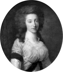 Portret van Sara Maria van Loon by Johann Friedrich August Tischbein
