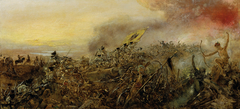 Prinz Eugen von Savoyen in der Schlacht bei Zenta by Anton Romako