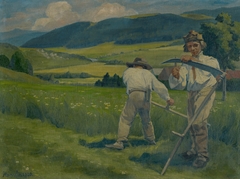 Reaping from the Field on St John's Day by Jozef Hanula
