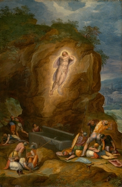 Resurrection of Christ, after studies by Michelangelo