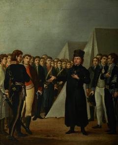 Reverend Józef Jakubowski at the Kościuszko's Camp near Warsaw in 1794 by Michał Stachowicz
