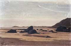 Rhosili Sands with Burry Holmes in the Distance by John Crawford