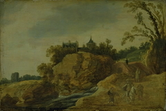 Rocky Landscape with a Castle by Esaias van de Velde
