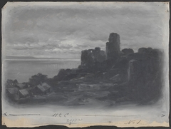 Ruin ved kysten by Wilhelm Peters