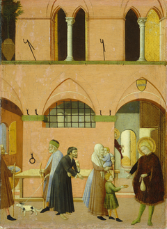 Saint Anthony Distributing His Wealth to the Poor by Master of the Osservanza Triptych